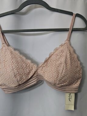 NWT Hollister Blush Pink Bralette - Large